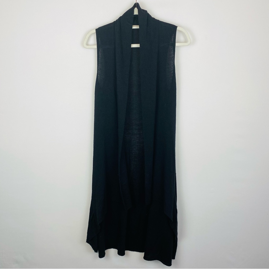Soft Surroundings Long Line Duster Cardigan Vest